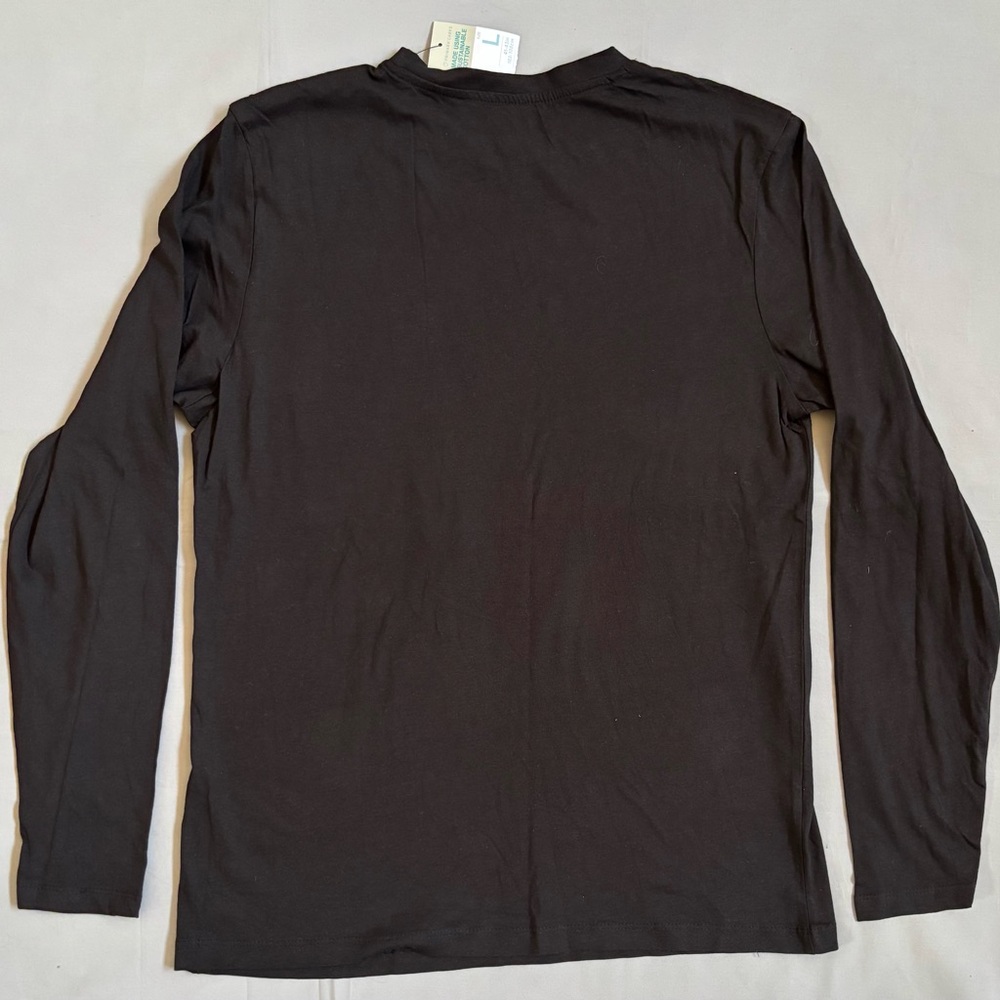 Primark Men's Long Sleeve Shirt Trio - Black, Navy, Light Gray - Picture 7 of 9